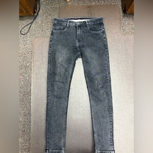 American Eagle Outfitters Men's Skinny Jeans in Charcoal Gray